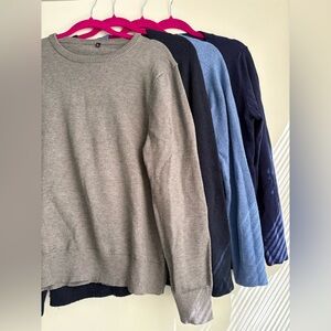 Bundle of 4 cozy sweaters- L/ XL